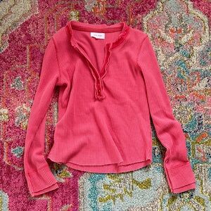 Dear John Pink Long Sleeve Top